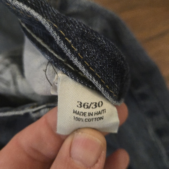 Ralph Lauren Polo Jeans Blue Finest Made Denim Straight Cotton Mens 36x30 - Picture 4 of 7